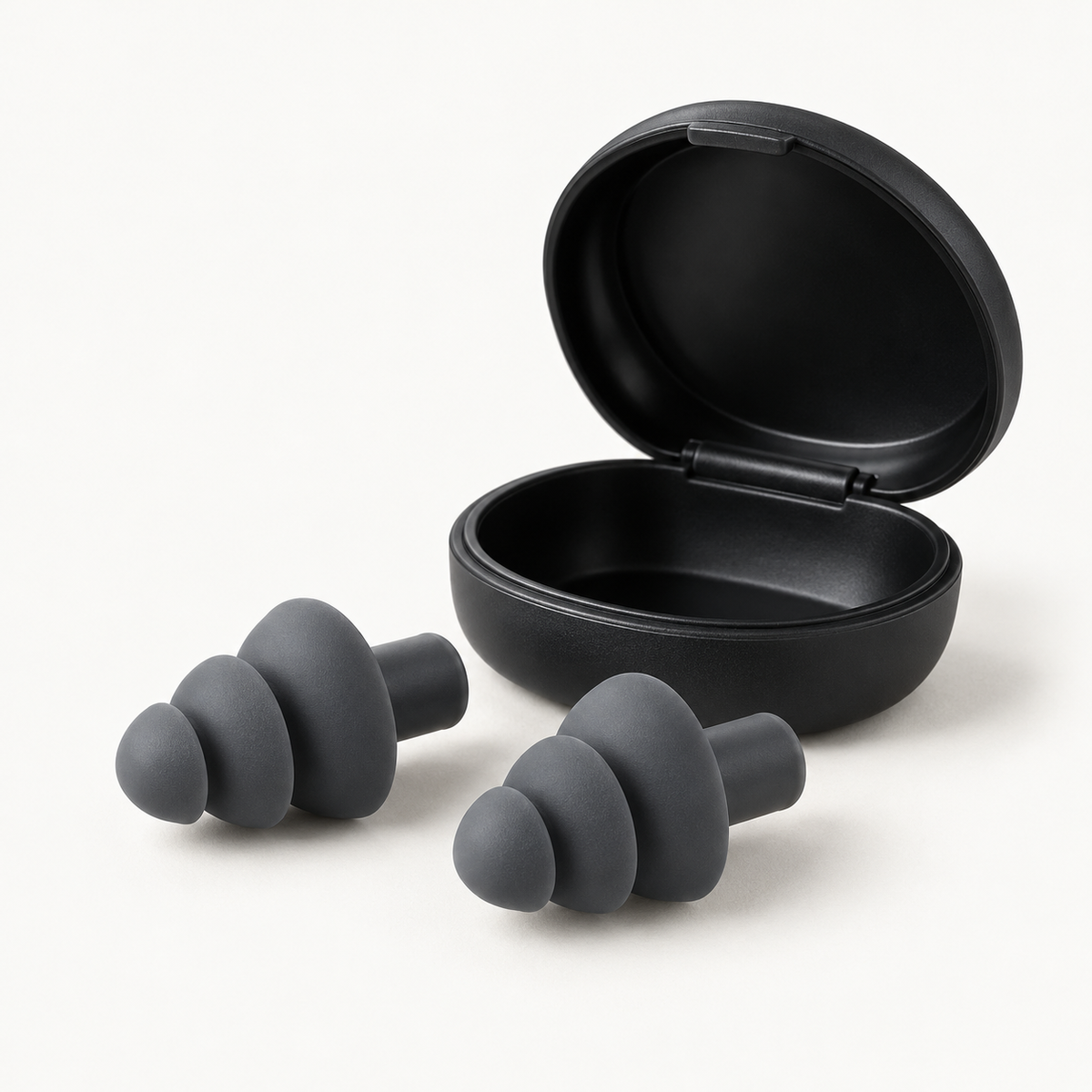 Öronproppar i silikon med fodral