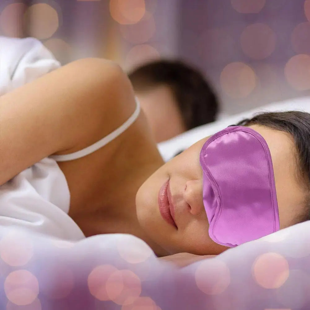 Imitated Silk Eye Patch Shading Sleep Eye Mask Eye Patch Lunch Break Sleep Eye Mask Travel Relax Cover Eyeshade Cover